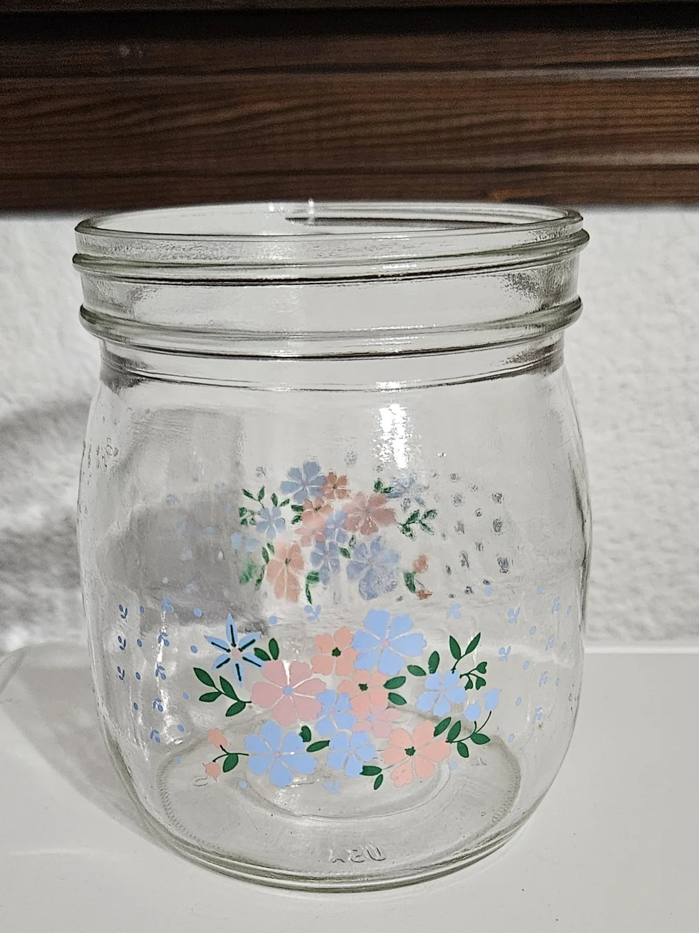 80's Canister Jar Carlton Glass